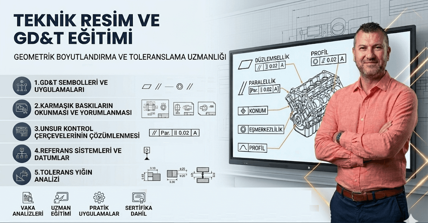 Teknik Resim ve Geometrik Toleranslar (GD&amp;T) Eğitimi