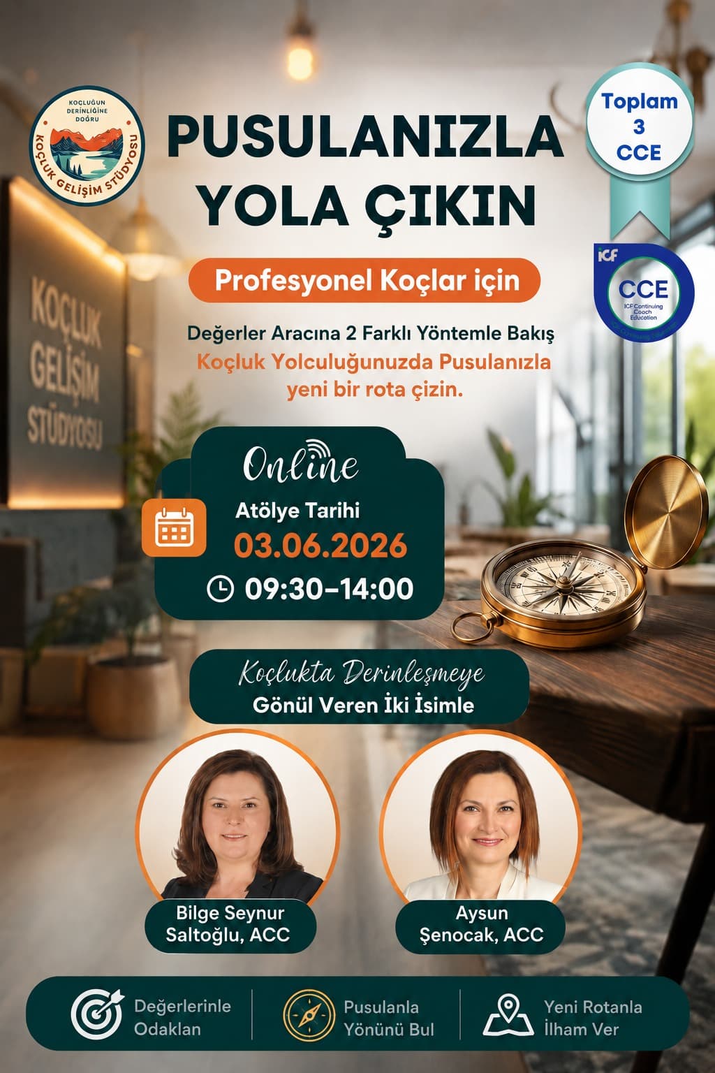 Pusulanızla Yola Çıkın-Koçlukta Değerler Atölyesi | 03.06.2026
